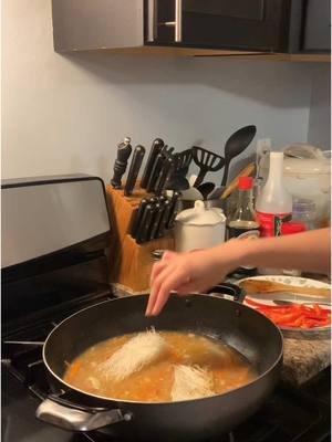 A post by @hallelfonee_orque on TikTok caption: Pancit FULL cooking video! 🤣