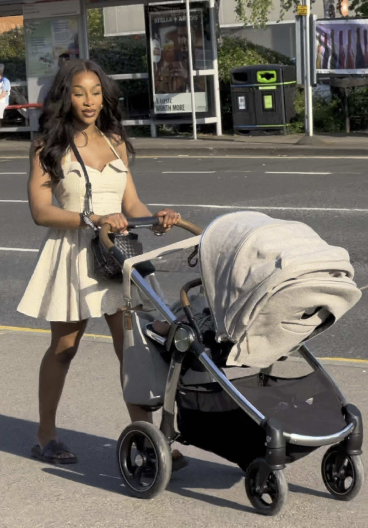 A post by @itsmariammusa1 on TikTok caption: #AD Family day out means sun, snacks, and SPF! I used the Garnier Ambre Solaire Sensitive Advanced range to keep us both protected all day. SPF 50+, non-greasy, no white cast, and sooo easy to apply 🫧 Whether you prefer the mist or the classic squeeze bottle, this range has the whole fam covered — literally. Triple resistance to water, sweat and sand = no stress, just sunshine. Grab yours at Boots!  @Garnier #AmbreSolaire #spf #sunscreen #kidssuncream