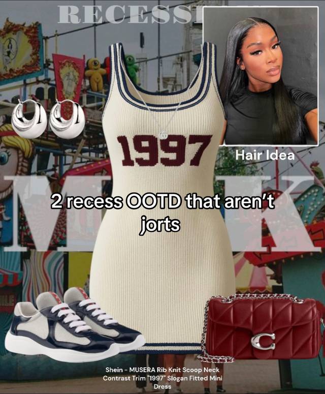 A post by @mskthestylist on TikTok caption: Follow for more looks!!  #fyp #foryoupagе #fashion #recess #recessland #summer #london #ukcomedy 
