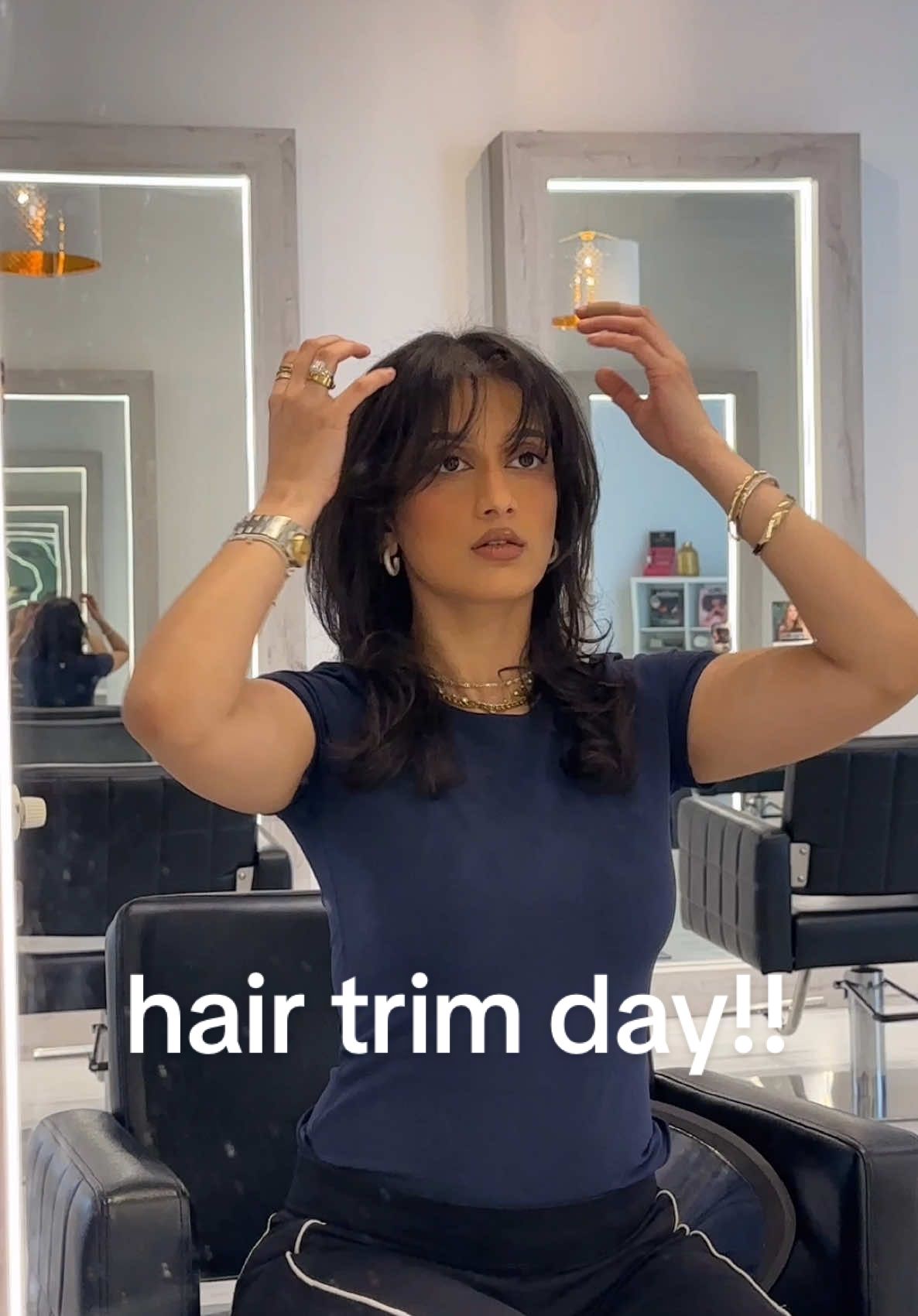 A post by @jawarshere on TikTok caption: the best thing you can do for your hair is trim it regularly!! I go every 3 months and my hair has never been healthier !! 