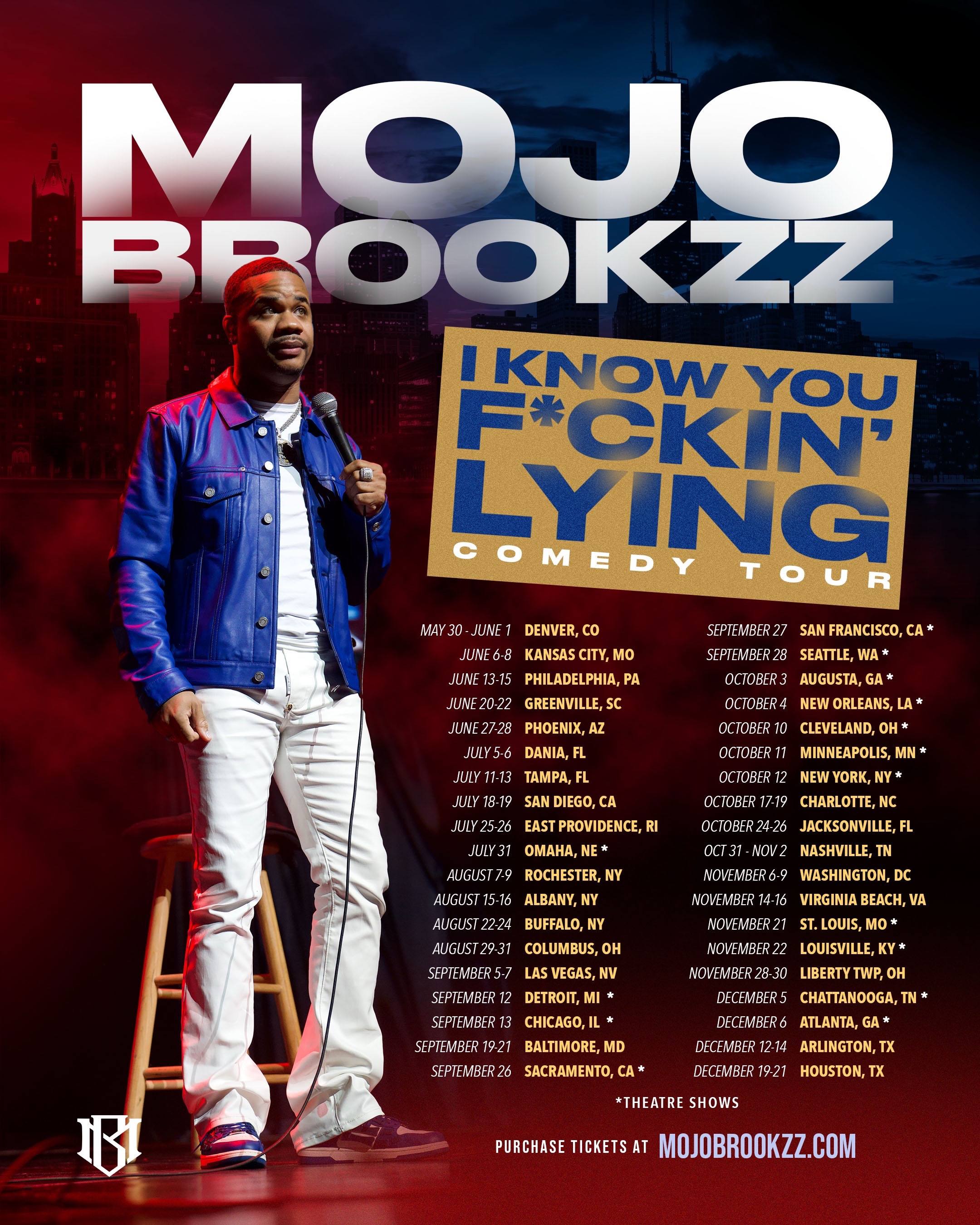 A post by @mojobrookzz on TikTok caption: Go grab them tickets!!! We back!!! Presale is open RIGHT NOW MOJOBROOKZZ.COM PRESALE CODE -IKYFL