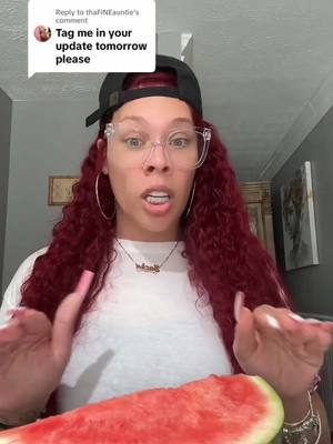 A post by @_sacha_fierce on TikTok caption: Replying to @thaFINEauntie Watermelon Fast Day 2! If you started.. YOU GOT THIS❤️🫶🏻 • #fasting #fast #watermelonfast #weightlossjouney #_sacha_fierce