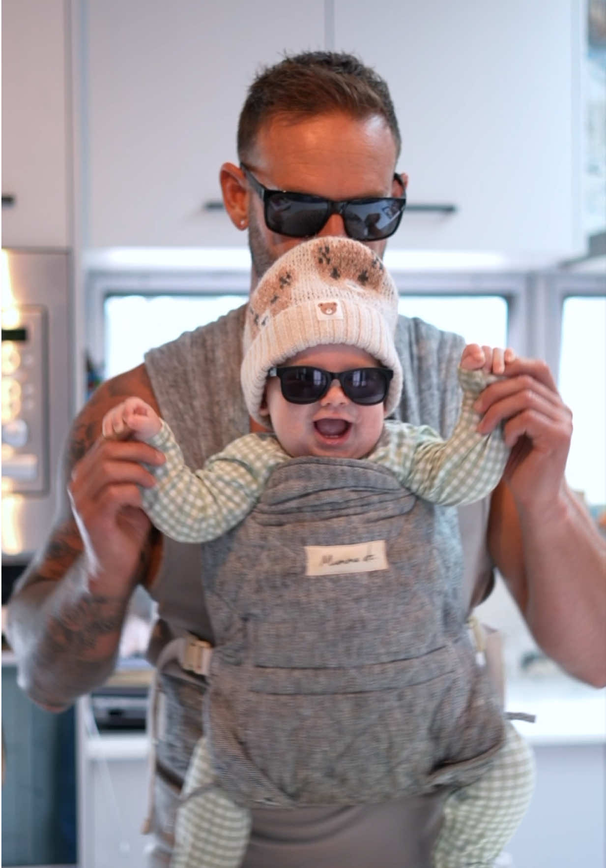 A post by @joelbushby on TikTok caption: Being a dad is one of the best things that has happened to me 