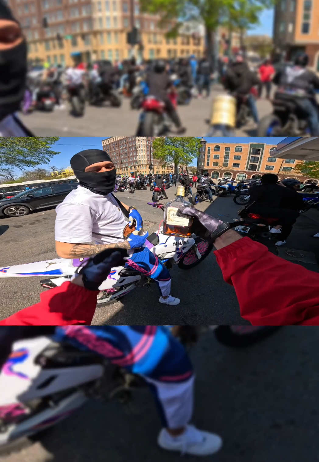 A post by @brian_636 on TikTok caption: Riding in Humboldt Park #ride #chicago #harley #summer 