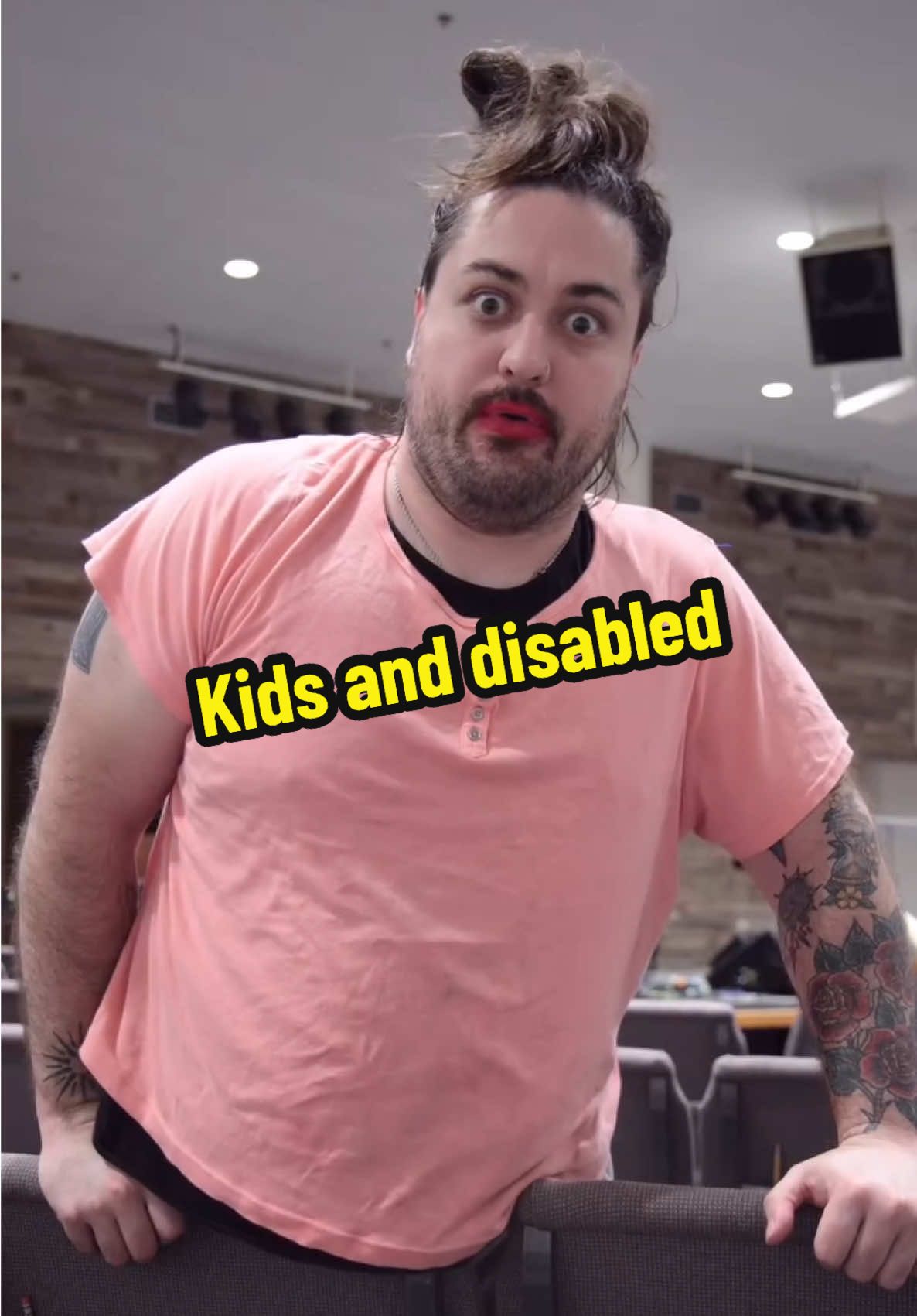 A post by @leigh_mcnasty on TikTok caption: Kids when they see disabled people🤣 #kids #school #teacher 