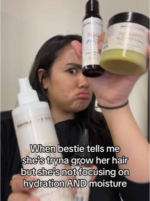 A post by @baskandlatherco on TikTok caption: The secret to length retention is hydration and moisture! Let’s move that hair past your shoulders🤭‼️#fyp #baskandlatherco #hairgrowth #lengthretention #hairloss #tiktokshopfinds 