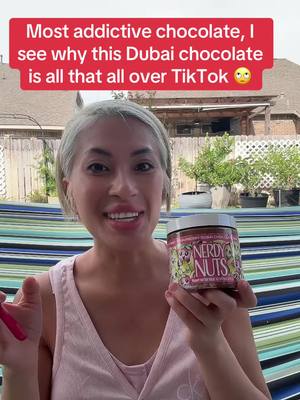 A post by @juliesbeautybydesign on TikTok caption: Most addictive chocolate, I see why this Dubai chocolate is all that all over TikTok 🙄#dubaichocolate #tiktokshopcreatorpicks #tiktokshopmemorialday 