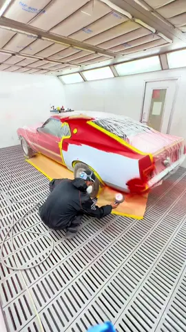 A post by @albi_the_painter on TikTok caption: Ford mustang 😍  . #paintjob #red #fyp #foryoupage❤️❤️ #painting #paint #mustang 