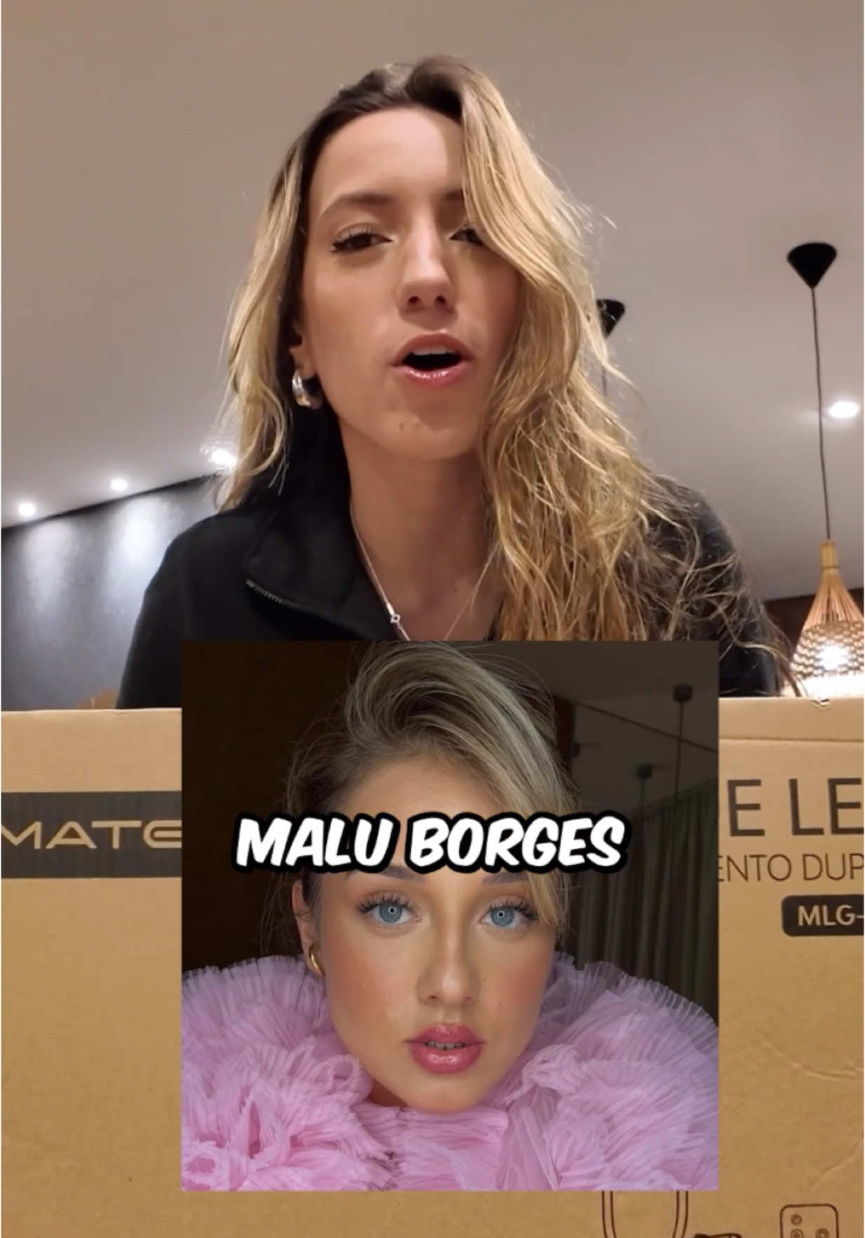 A post by @gabrielanerym on TikTok caption: COMPREI A LUZ DA MALU BORGES! Eaí, vcs acham que valeu a pena? Dica: achei mais barato e deixei o link do produto em cima da legenda do vídeo, se quiserem ver💫🗣️ #luz #ringlight #luzdeled #comprinhas #unboxing 