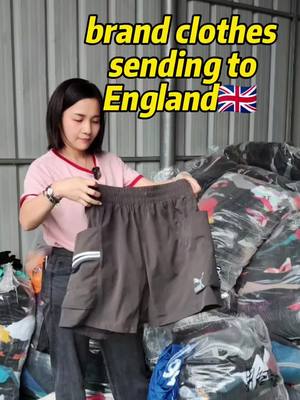 A post by @msmei520 on TikTok caption: 👚👖brand clothes shipping to England! wholesale at any reasonable offer💲😆 #fashion #wholesale #used #brand #luxury 