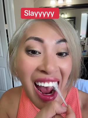 A post by @juliesbeautybydesign on TikTok caption: Slayy all day!!  #gurunandawhiteningstrips #gurunanda #tiktokshopcreatorpicks #tiktokshopmemorialday @Puneet Nanda bridge the gap 