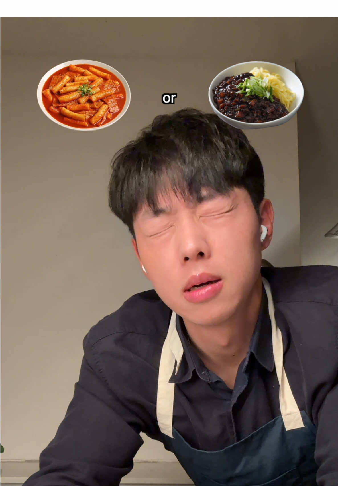 A post by @_cookim_ on TikTok caption: Tteokbokki or jjajangmyeon?
