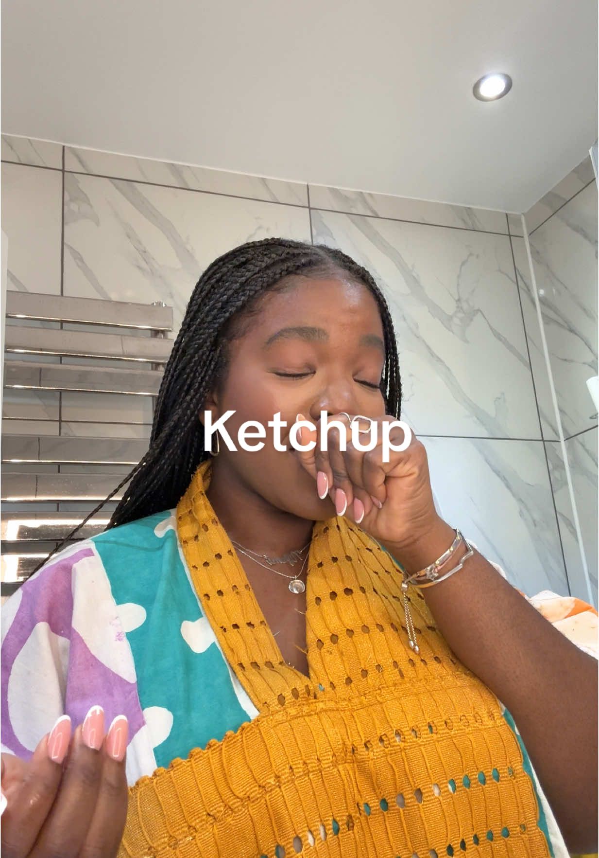A post by @lolaandnifemi on TikTok caption: I fell off my daily rambles because I was busy organising Nifemi’s birthday but I’m back, today I’m rambling about why I dislike ketchup so vehemently 🤢 #lolaandnifemi #30dayschallenge 