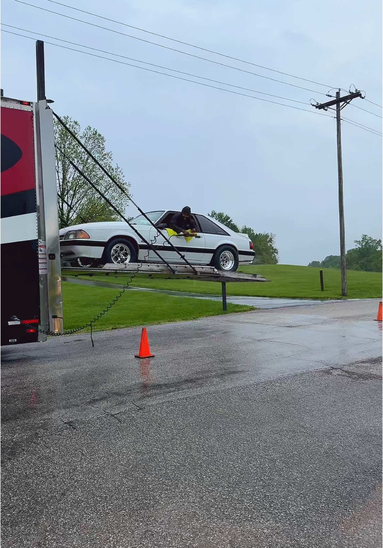 A post by @montanablueee_ on TikTok caption: The day she arrived! 🤩 #truck #haul #fypシ #cars #carsoftiktok  #dragrace #racecar #motivation 