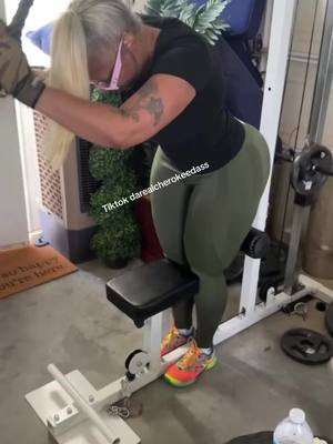 A post by @darealcherokeedass on TikTok caption: #gymtime #homegym #cardio #stairmaster #gym #foryou #fypシ #viralvideo #outfitcheck #thickerthanasnicker #thickwomen #fypシ゚viral #f #realhair #ca #workout 