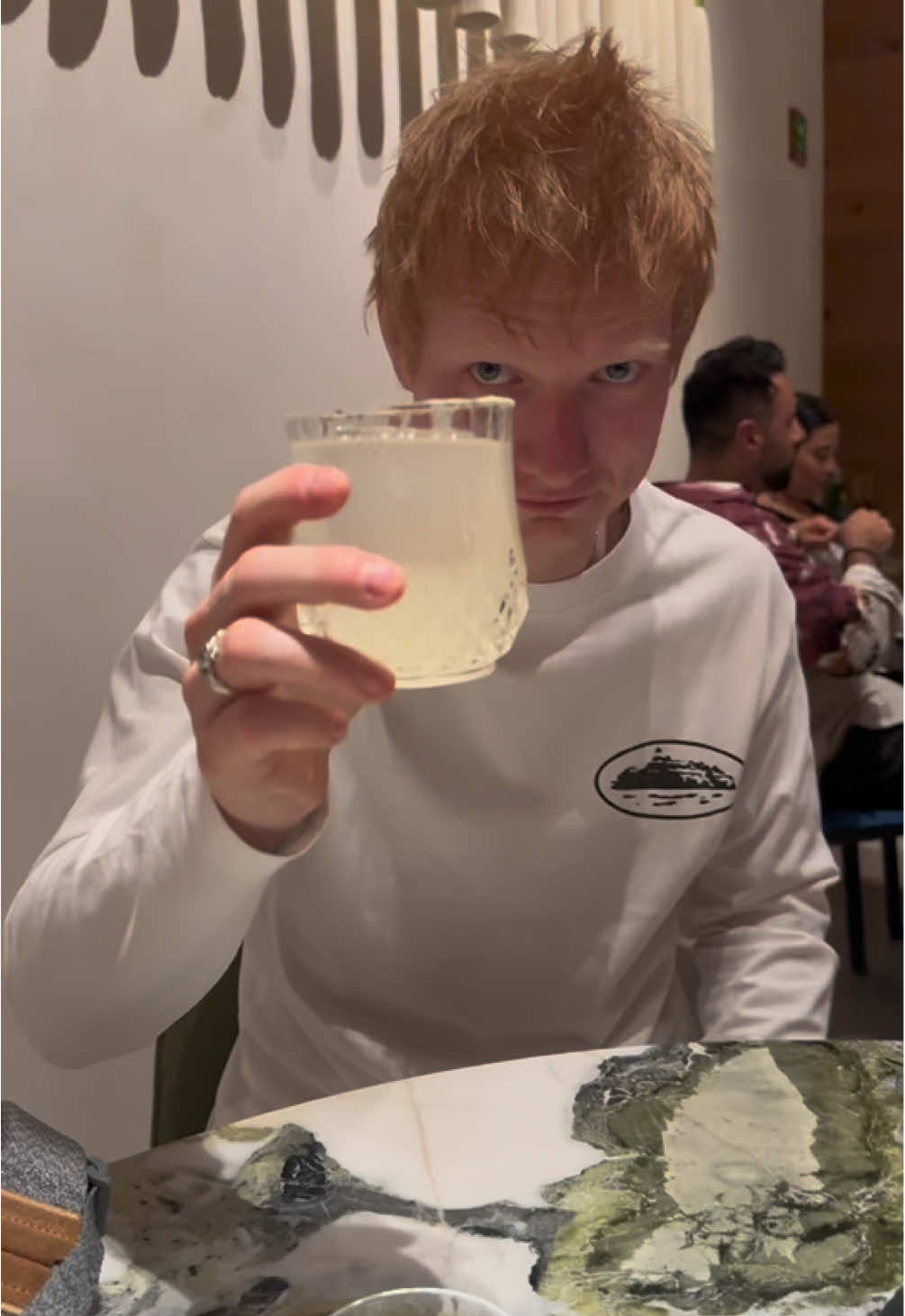 A post by @edsheeran on TikTok caption: Back in Mexico for a day #margs