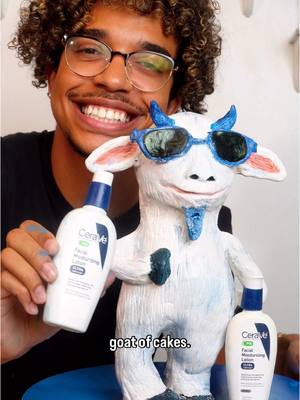 A post by @everythingjustbaked on TikTok caption: CeraVe Facial Moisturizers might be the GOAT, but I am the GOAT of cakes 😝😝 @CeraVe #CeraVePartner
