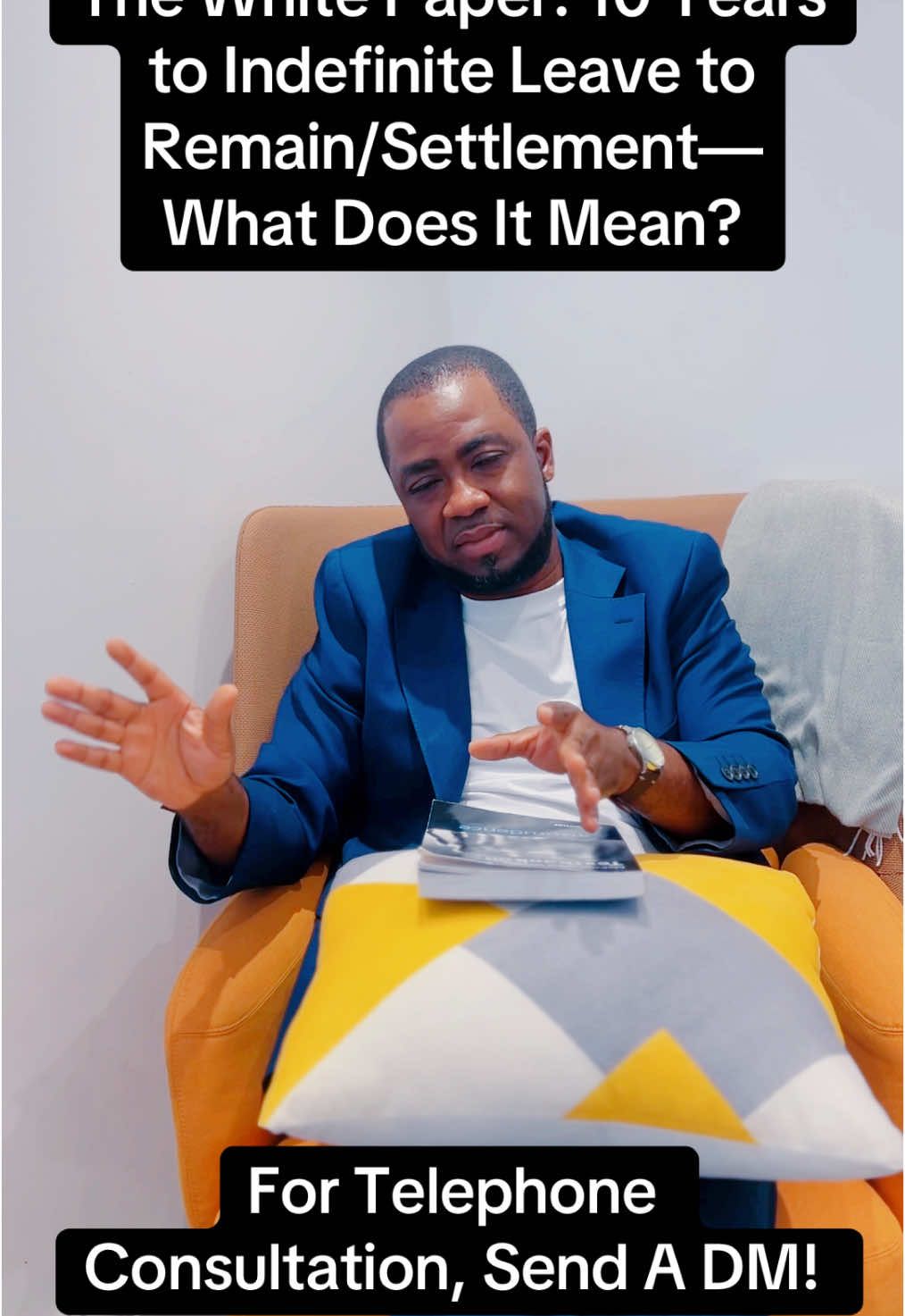 A post by @chrisvincent212 on TikTok caption: The White Paper: 10 Years to Indefinite Leave to Remain/Settlement—What Does It Mean?