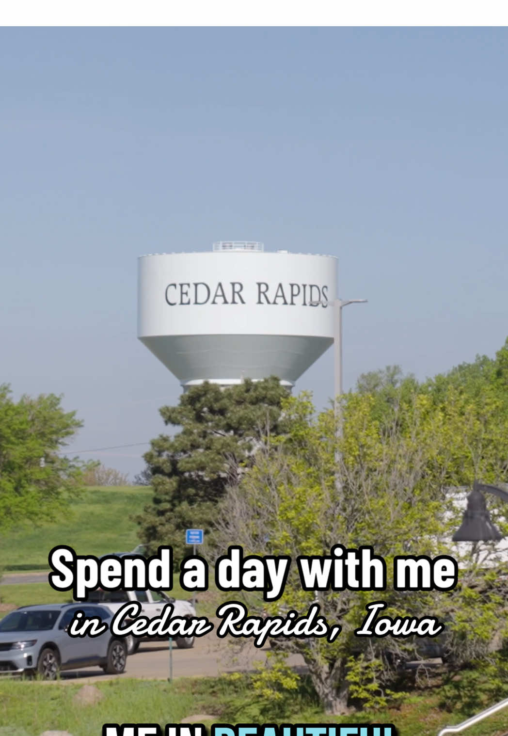 A post by @petebuttigieg on TikTok caption: Spend a day with me in Cedar Rapids, Iowa