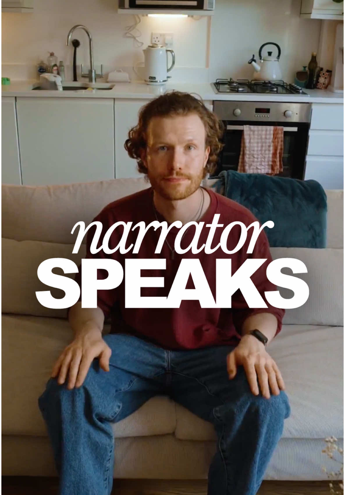 A post by @capcut on TikTok caption: This is you. Making your own voiceover with CapCut’s AI Text-to-Audio tool. No mic needed. Just type and let the narrator do the rest. 🗣️ #narratortrend