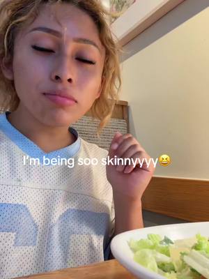 A post by @bvncaaaa on TikTok caption: My calorie deficit era😍#fyp #skinnyyy #fup 
