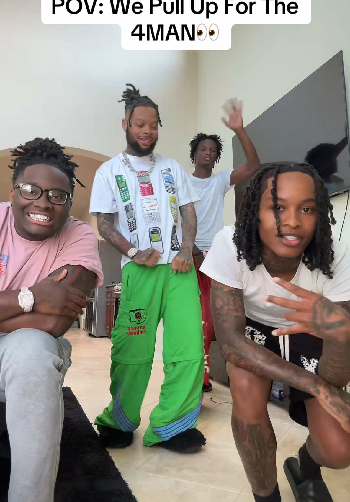 A post by @thelilperfect on TikTok caption: Who you picking out the friend group?🙂‍↕️@von 3 🏚️ @1loadedjay @amar 
