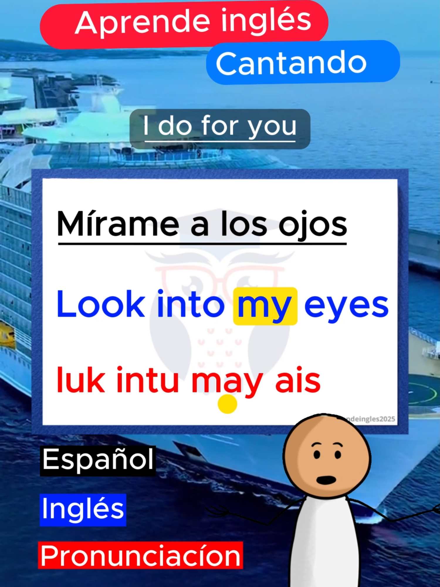 A post by @aprenderingles2025m on TikTok caption: Aprende inglés cantando con: I do for you #aprendeingles #aprenderingles #aprendeinglescantando #aprendeinglesconcanciones #idoforyou #inglesconcanciones
