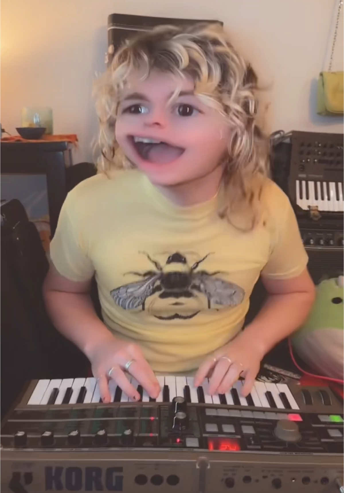 A post by @parker_james on TikTok caption: Steven going crazy on that beat #fyp #trending #music #dinoclub 