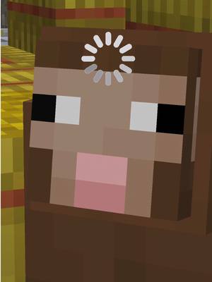 A post by @minecraft on TikTok caption: Not a thought between those eyes 👀#minecraft #minecraftmemes 