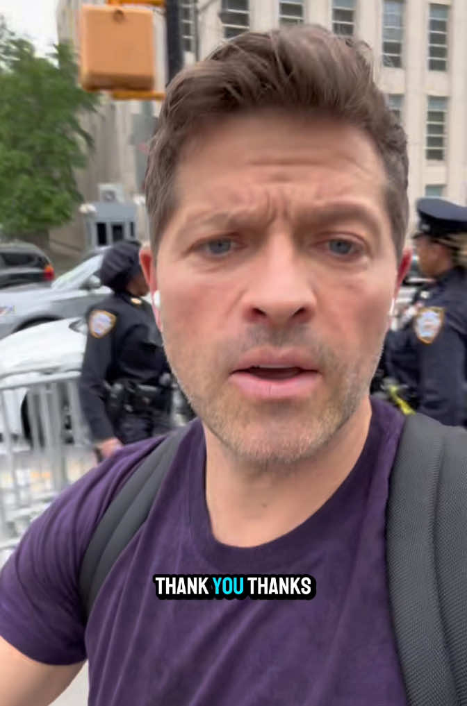 A post by @mishacollins on TikTok caption: Thanks for being proactive, NYPD.  mishasgoodidea.com LINK IN BIO  #fyp #foryoupage #foryourpage #spnfamily #itseemedlikeagoodideaatthetime #mishacollins #nypd 