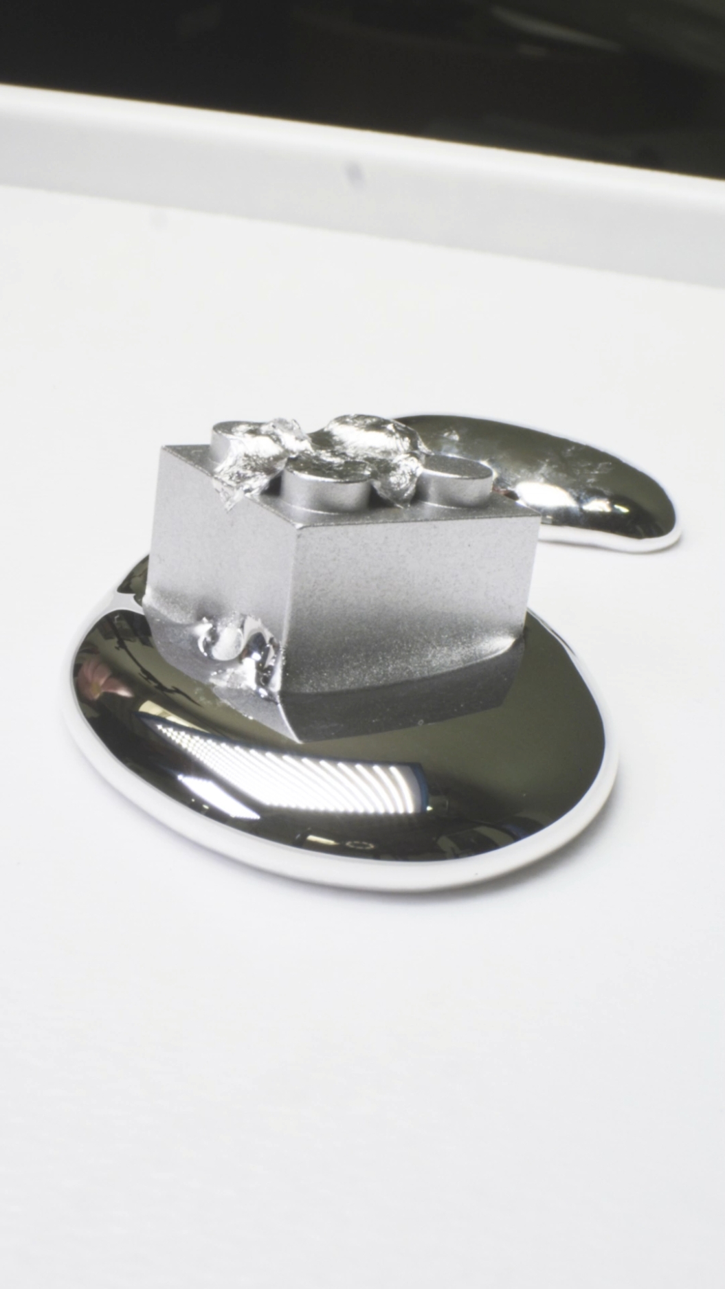 A post by @corndogwilly on TikTok caption: galinstan vs. metal alloy bricks we've only got a few of this season's box left, so join soon! CURIOSITYBOX.COM 
