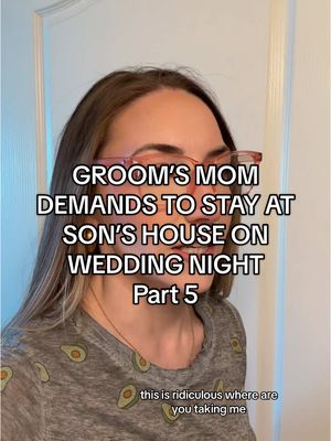 A post by @partyplanningbychrista on TikTok caption: Replying to @Cluck A. Duck Part 5 Mother of Groom demands to stay at son Luke’s house on wedding night. 👀  #bride #bridetobe #bridal #engaged #funnyskits #dramaskits #contentwriter #familyskits #storyteller #wedding #weddingplanner #weddingcontent #weddingtiktok #weddingday #weddingdress #weddingtok #bridetok #brideandgroom #weddingvibes  #weddingplanning #weddingcontentcreator