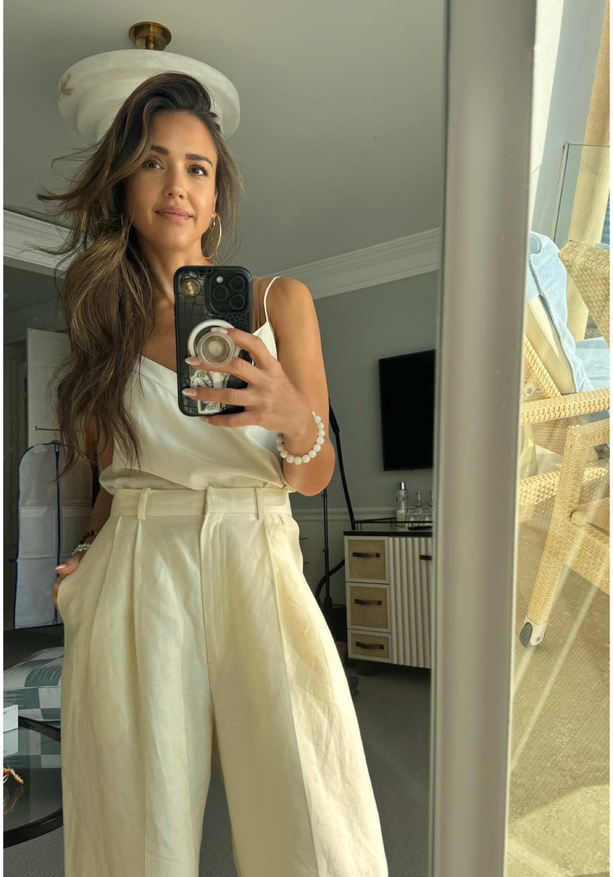 A post by @jessicaalba on TikTok caption: Finally made it ✈️📍 I may be delirious from traveling, but this #treat was life-changing 🤤🥰 #Cannes #JetLag 
