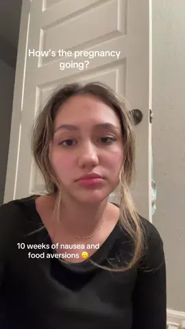 A post by @itsmirna on TikTok caption: Baby #2 is not being as kind as my first 🧍🏼‍♀️ #babynumber2 #pregnantlife 