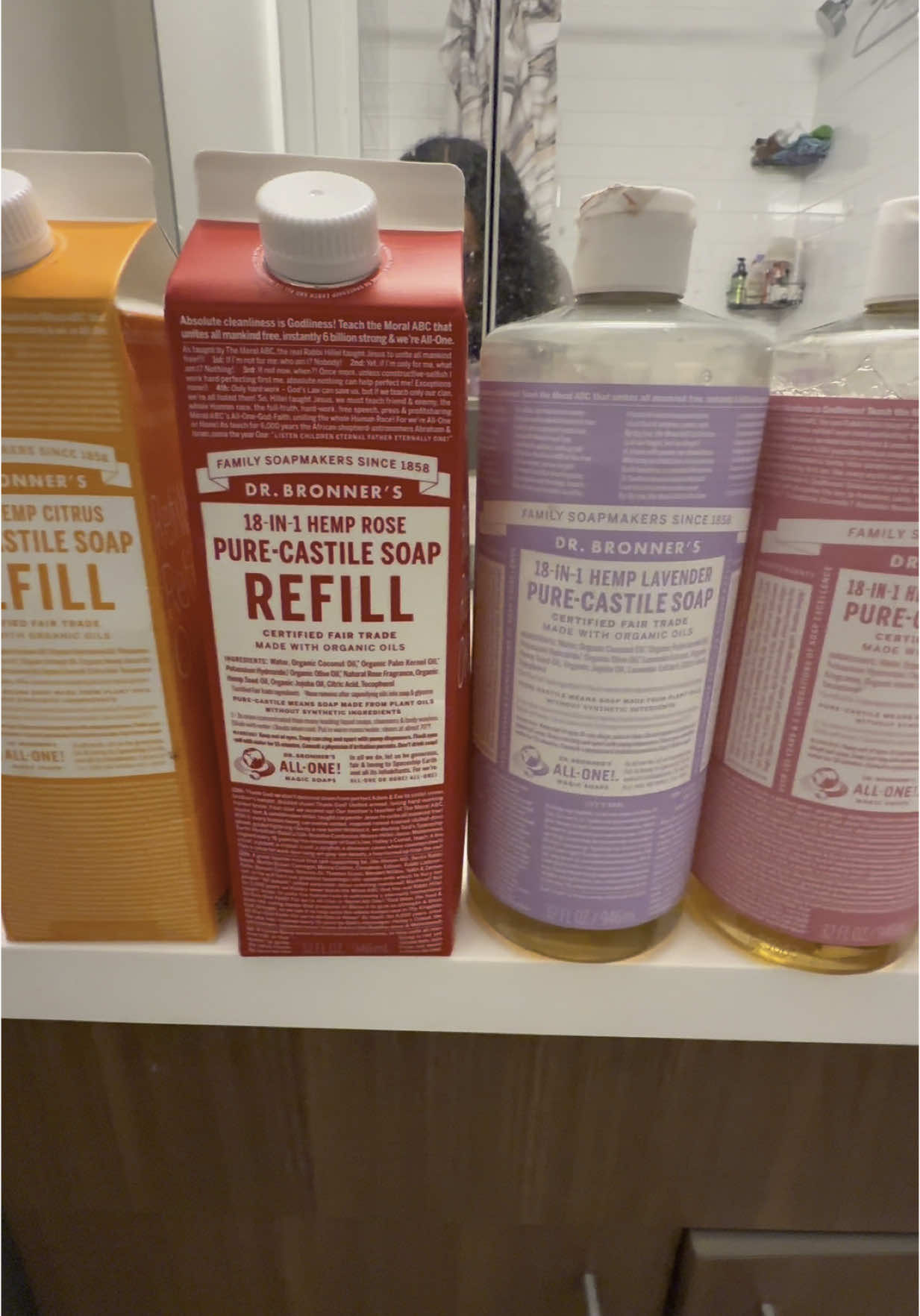 A post by @compassionatecleaning on TikTok caption: Thank you Dr.bronner’s !  #fyp #compassionatecleaning #nyccleaningservice #cleaningasmr #drbronner 