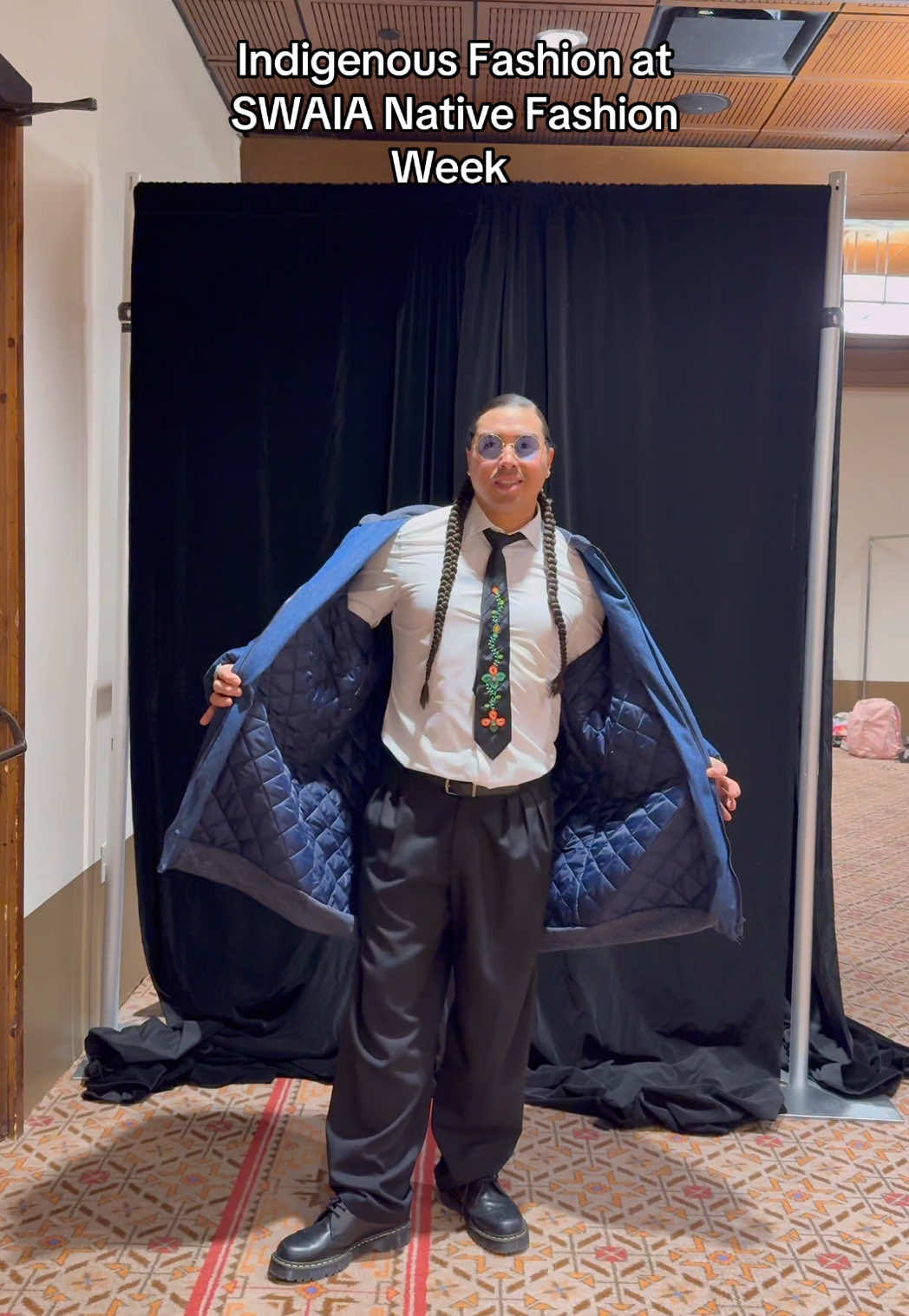 A post by @notoriouscree on TikTok caption: Which outfit was your favourite #native #fashion #nativetiktok 