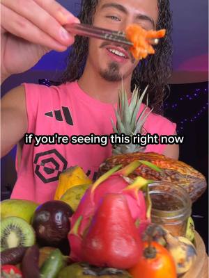 A post by @cainkerner on TikTok caption: Come chill and snack on some #fruit with us! #fruitforthought 