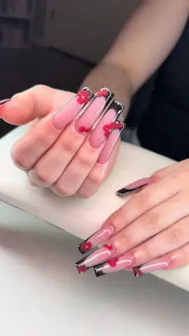 A post by @_nailzbymariah_ on TikTok caption: #nailzbymariah #goodyearnailtech #aznails #athomenailtech #explorepage #vbeautypure #beetlesgelpolish #kupatopcoat #nailsandblinks #frenchtipnails #summernails #fyp #3dflowernails 