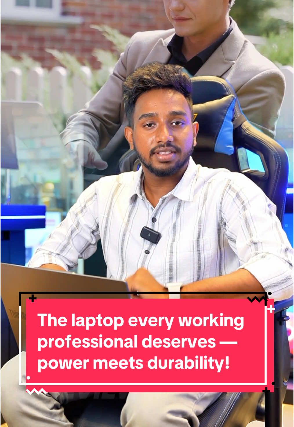 A post by @reviewmaster_sl on TikTok caption: The laptop every working professional deserves — power meets durability! #learnontiktok #laptop #lenovo #thinkbook @IT Gallery 