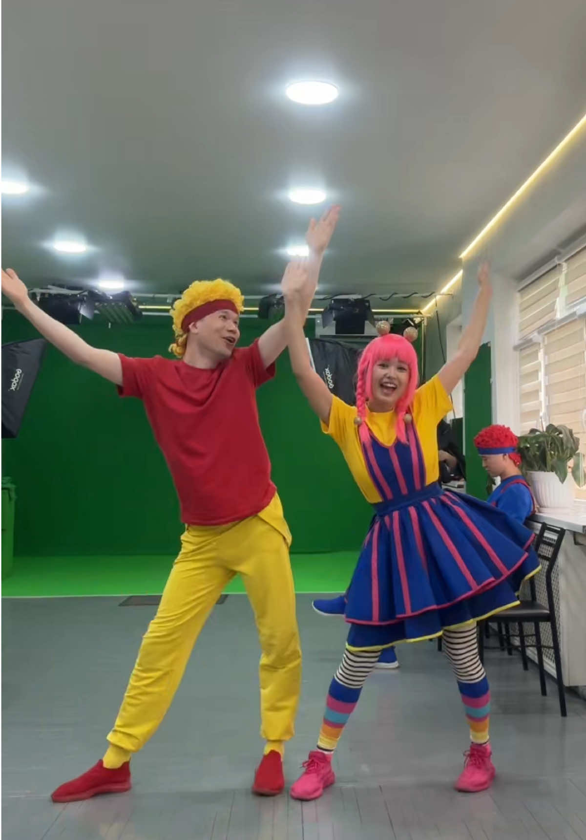 A post by @dbillions_chicky on TikTok caption: You wouldn’t believe how many times we shot this trend😂😂😂 #chicky #lyalya #dbillions #trending #nonono 