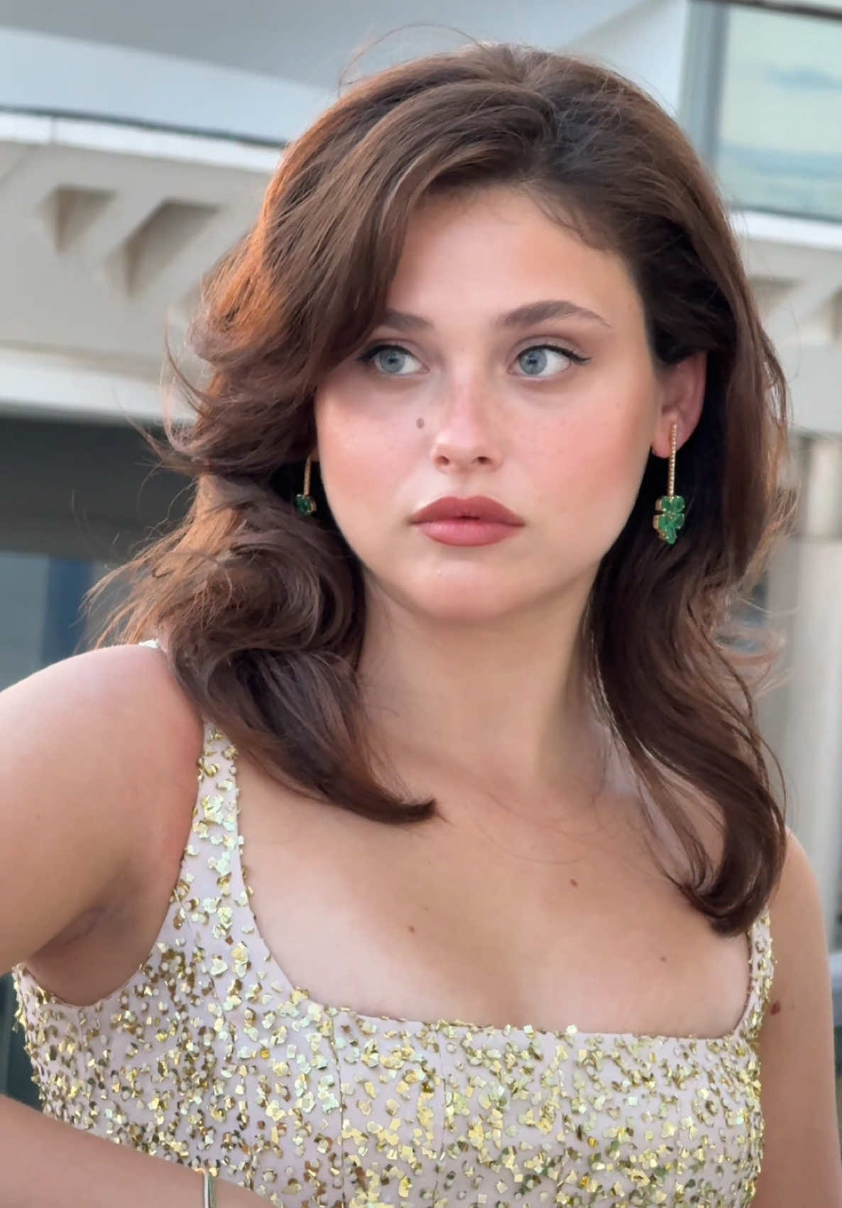A post by @itsnicolewallace on TikTok caption: Getting ready with @TOUS x @FestivaldeCannes ✨ 🎬 💎