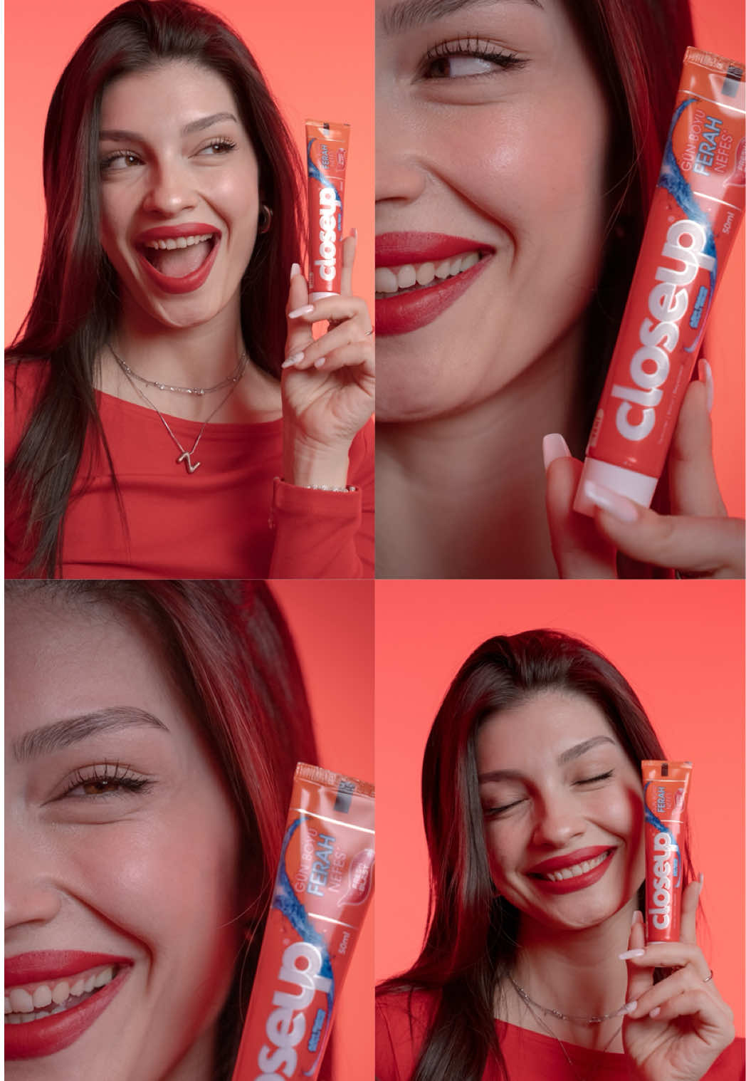 A post by @demiirhaan on TikTok caption: Closeup ile gün boyu süren çekici ferahlığı çok seviyorum. ❤️ Rengarenk jel yapısı veee aktif çinko teknolojisiyle ağzı kötü kokulardan arındırıyor olması da cabası! 🌬️ @CloseUp Türkiye #ÇekiciFerahlık #işbirliği 