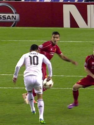A post by @championsleague on TikTok caption: This James Rodríguez assist 🤤 #UCL 