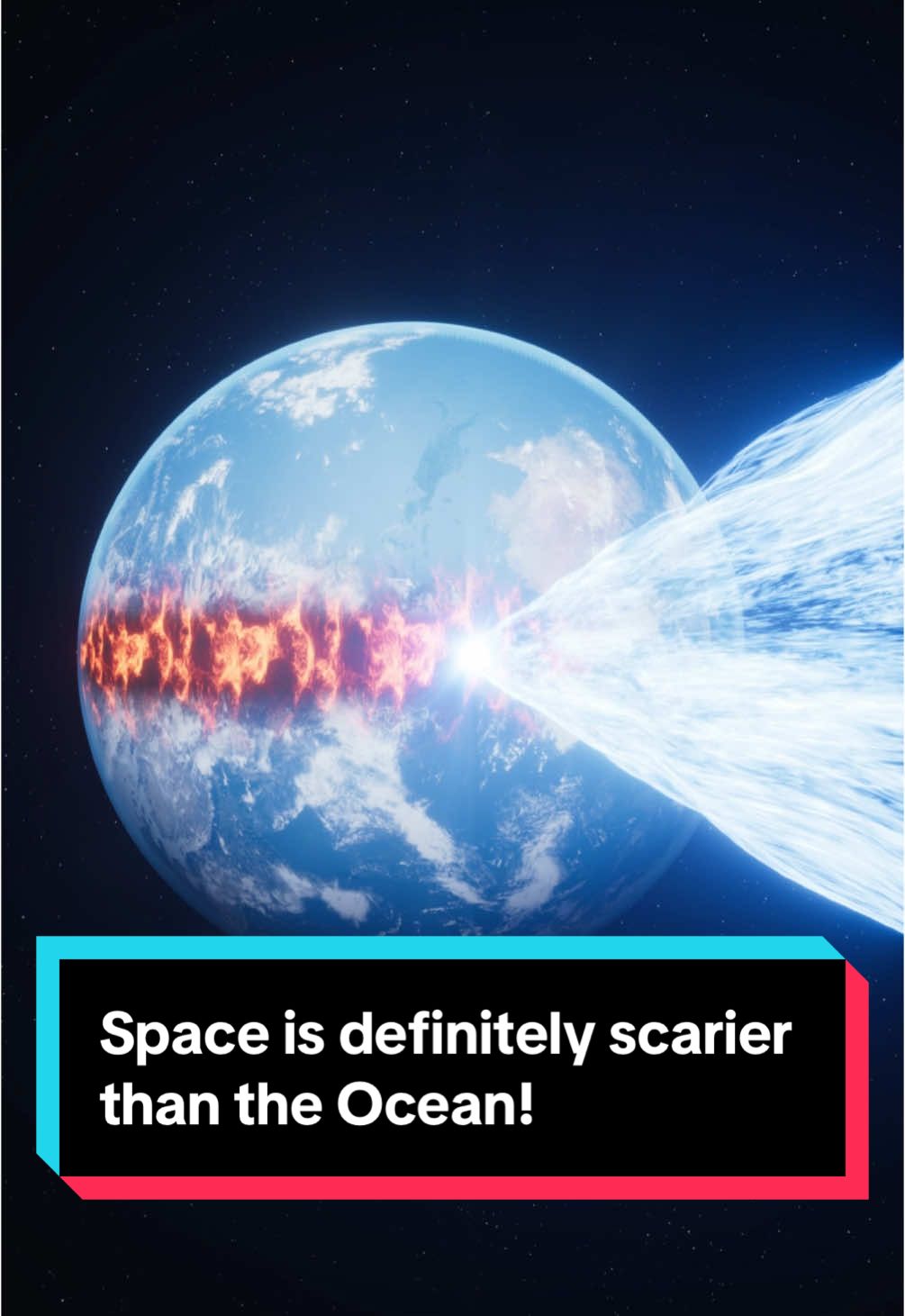 A post by @astrokobi on TikTok caption: Space is definitely scarier than the Ocean! #space #science #ocean #astronomy #astrokobi