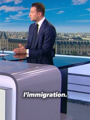 A post by @jordanbardella on TikTok caption: Si demain nous arrivons à la tête du pays, nous déclencherons un référendum sur l'immigration : nous soumettrons aux Français toutes les mesures qui sont nécessaires pour reprendre le contrôle, et notamment le fait de réserver les aides sociales à nos compatriotes.