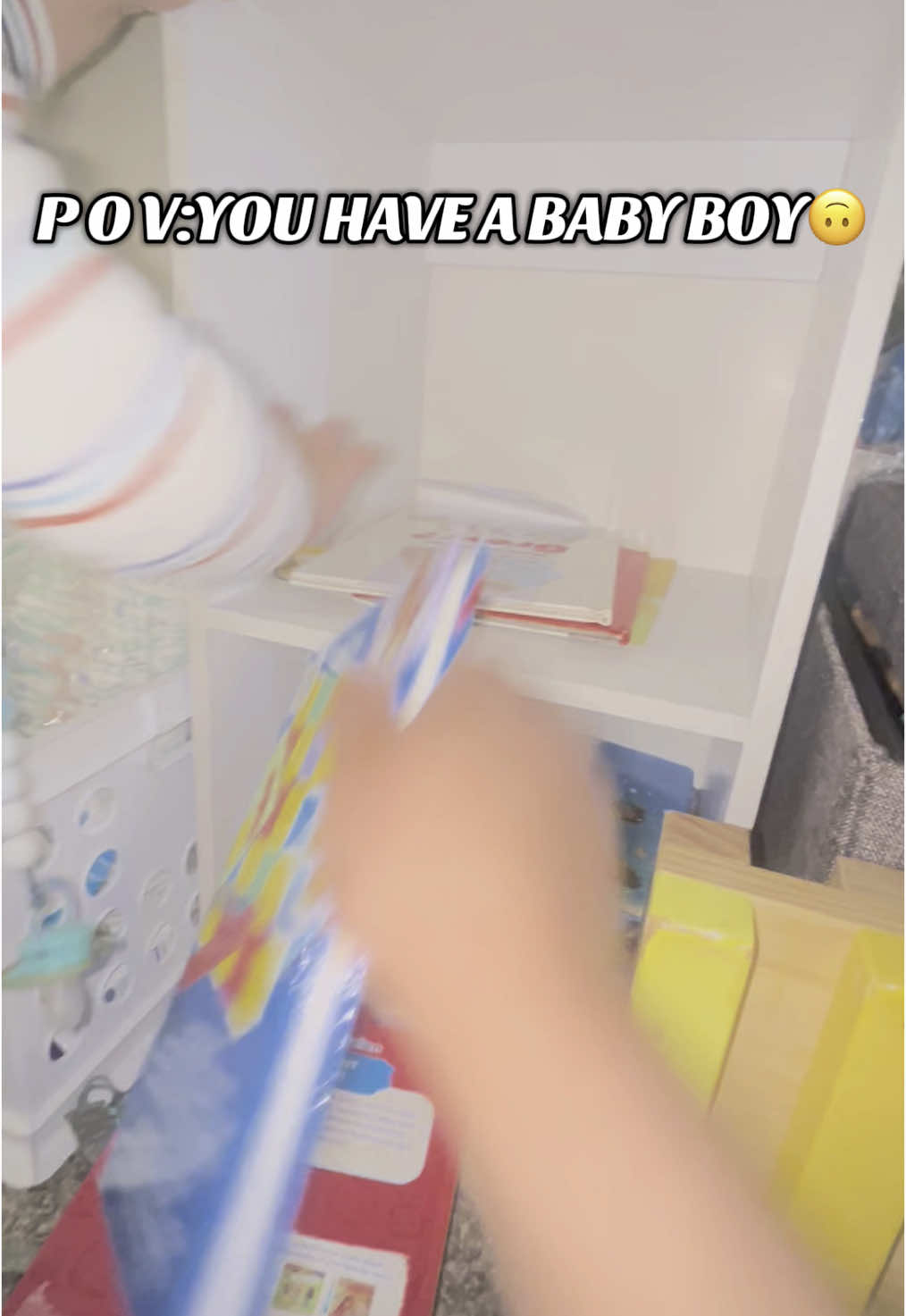 A post by @ on TikTok caption: Have a boy they say…. It’ll be fun! 😒 #boymom #girlmom #babiesoftiktok #foryoupage #viral #sahm #fyp 