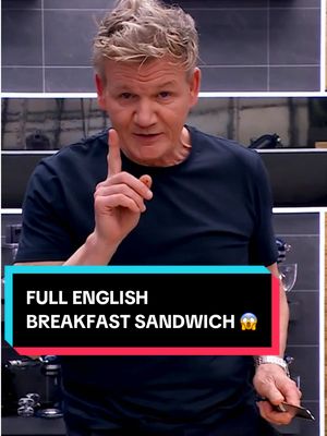 A post by @gordonramsayofficial on TikTok caption: I’ve taken two slices of bread and put an entire Full English Breakfast inside of it 😳 Just do me a favour and don’t eat it all at once 😂 Get the full #NextLevelKitchen recipe on my YouTube channel now 🥪
