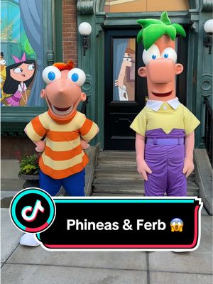 A post by @disneyparks on TikTok caption: MOM! 📣 Phineas and Ferb are at #DisneyParks again!! 🤩 #CaliforniaAdventure #EPCOT 