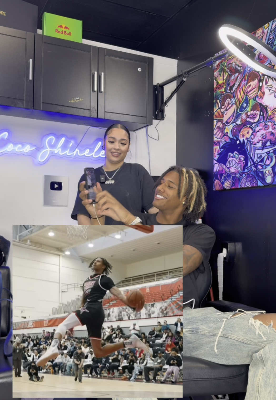 A post by @coco.shinele on TikTok caption: où est mon argent 🫴🏽 😂 @Diamant Blazi #cocoshinele #fyp #femalebarber #atl 