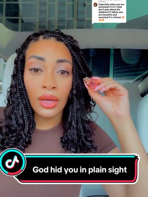 A post by @anissanicolehill on TikTok caption: Replying to @Aramide Awowale God hid you in plain sight ! #CapCut #fyp #fypシ #viral #beauty #foryoupage #foryourpage #love #christiantiktok #christian #relatable #relationship 